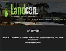 Tablet Screenshot of landcon.com.au